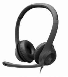 אוזניות ומיקרופון חוטיות לוגיטק LOGITECH USB H390 RETAIL אוזניות ומיקרופון חוטיות לוגיטק LOGITECH USB H390 RETAIL