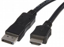 כבל DISPLAY PORT TO HDMI 1.8M CH-DP-HDMI-1.8 כבל DISPLAY PORT TO HDMI 1.8M CH-DP-HDMI-1.8