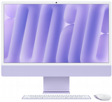 איימק 24" iMac 24" (2024) M4 4.5K 10C CPU/16GB/256GB NVME/10C GPU PURPLE MWV63HB/A