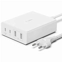 שנאי BELKIN 108W 2xUSB-C+2xUSB-A WCH010VFWH שנאי BELKIN 108W 2xUSB-C+2xUSB-A WCH010VFWH